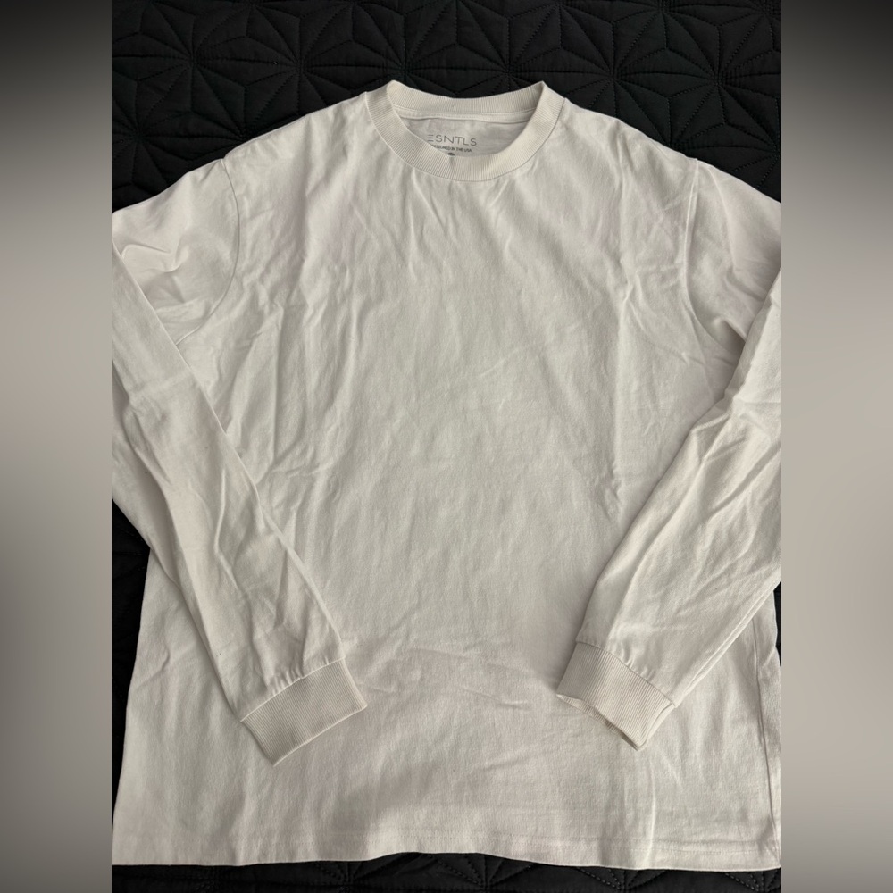 ESNTLS Oversized Cotton LS Shirt - S
